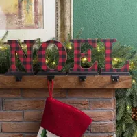 Glitzhome Metal Noel 4-pc. Christmas Stocking Holder