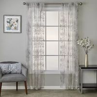 Saturday Knight Shadow Trees Light-Filtering Rod Pocket Single Curtain Panel