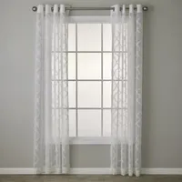Saturday Knight Miranda Light-Filtering Grommet Top Single Curtain Panel