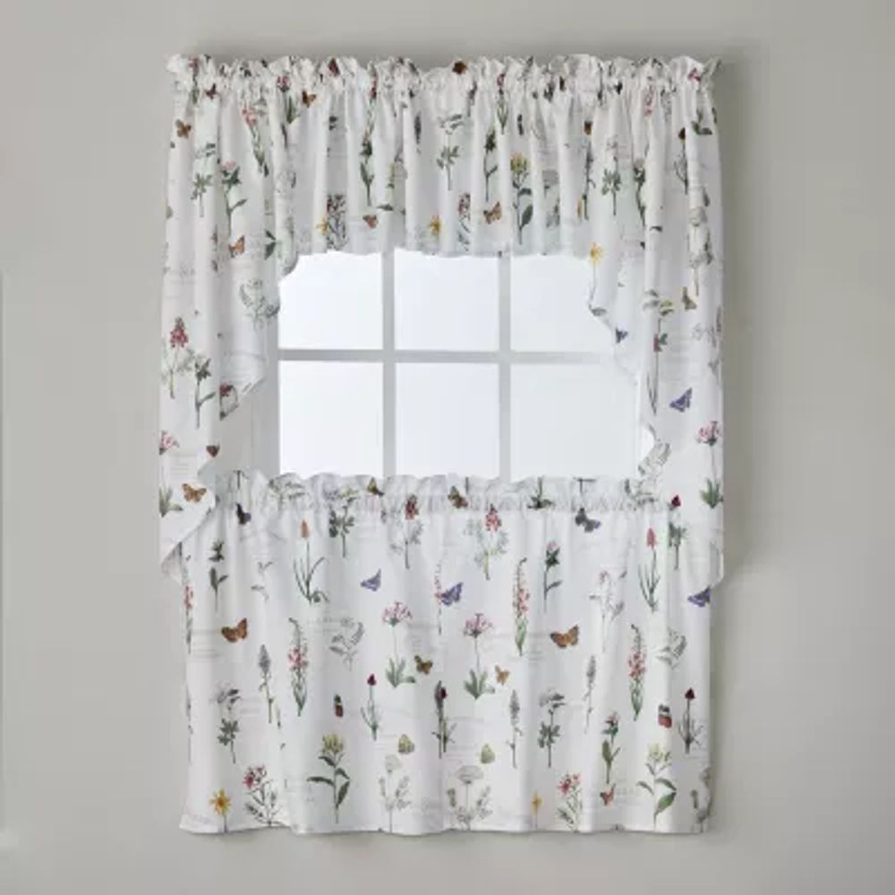 Saturday Knight Wildflower Script Rod Pocket Window Tier