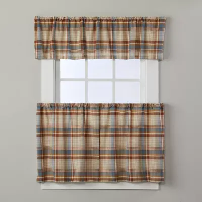 Saturday Knight Amber Plaid Rod Pocket Tailored Valances