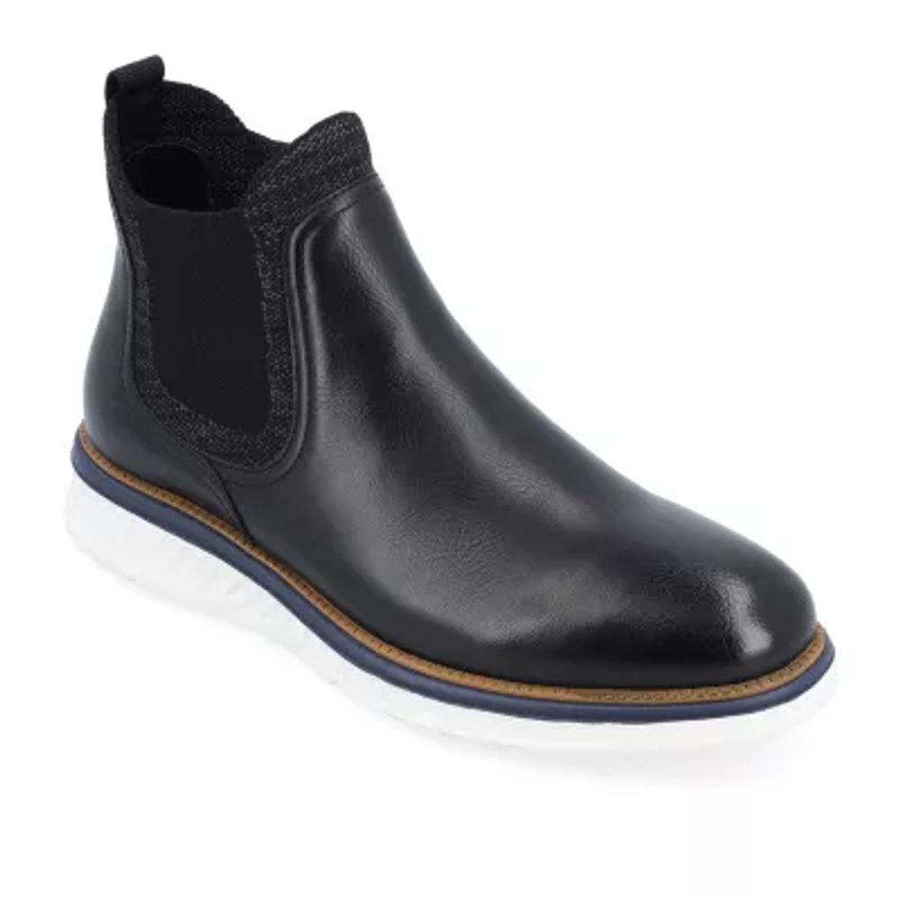 Vance Co Mens Hartwell Flat Heel Dress Boots