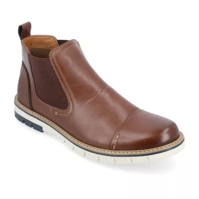 Vance Co Mens Waylon Flat Heel Chelsea Boots