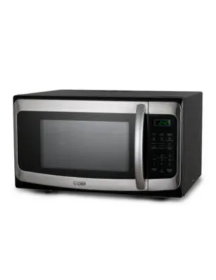 COMMERCIAL CHEF 1.1 Cu. Ft. Countertop Microwave with Digital Display Stainless Steel Microwave & 10 Power Levels