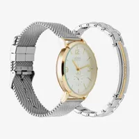 Jones N.Y. Mens Silver Tone Bracelet Watch 9780g-42-B28
