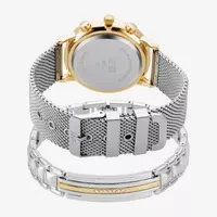 Jones N.Y. Mens Silver Tone Bracelet Watch 9780g-42-B28