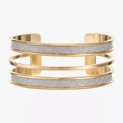 Monet Jewelry Two Tone Thick Cuff Bracelet