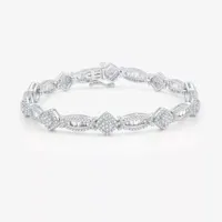 H-I / I1) CT. T.W. Lab Grown Diamond 10K White Gold Inch Tennis Bracelet