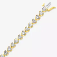 7 Ct.T.W. Natural White Diamond 10K Gold 7.25 Inch Tennis Bracelet