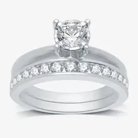 Round 1 CT.T.W. Natural Diamond Solitaire Bridal Set 10K or 14K  Gold