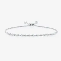 CT. T.W. Natural Diamond Sterling Silver Bolo Bracelet