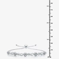 1/ CT. T.W. Natural White Diamond Sterling Silver Bolo Bracelet