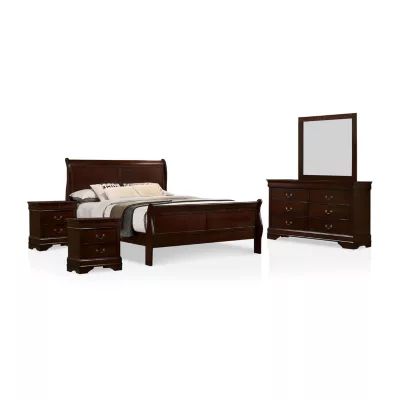 Lihte 5 Piece Wooden Bedroom Set