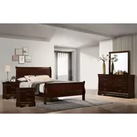 Lihte 5 Piece Wooden Bedroom Set