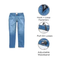 mutual weave Adaptive Dexterity Mens Easy-on + Easy-off Stretch Fabric Slim Fit Jean