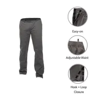 mutual weave Adaptive Mens Big and Tall Easy-on + Easy-off Seated Wear Relaxed Fit Flat Front Pants