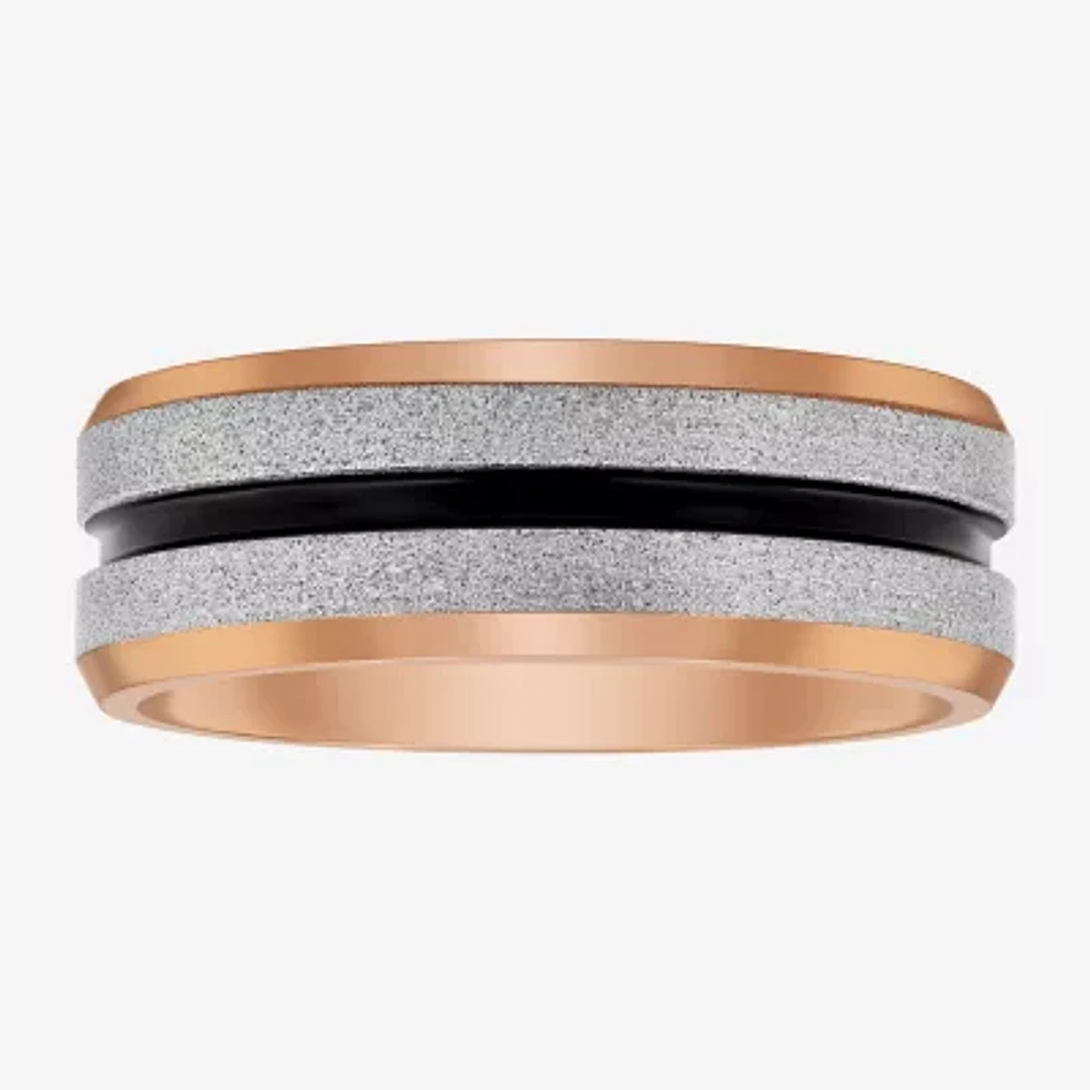 Mens 8MM Cobalt Wedding Band