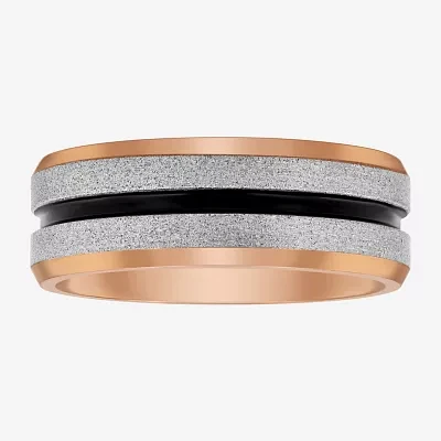 Mens 8MM Cobalt Wedding Band