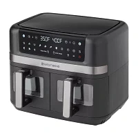 West Bend 10 Qt. Double UP™ Air Fryer with 15 Presets and Easy-View Windows, in Black