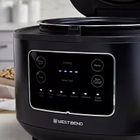 West Bend 12 Cup Multi-Function Rice Cooker, in Black