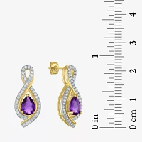 Lab Created Purple Amethyst 14K Gold Over Silver 2-pc. Jewelry Set