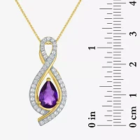 Lab Created Purple Amethyst 14K Gold Over Silver 2-pc. Jewelry Set