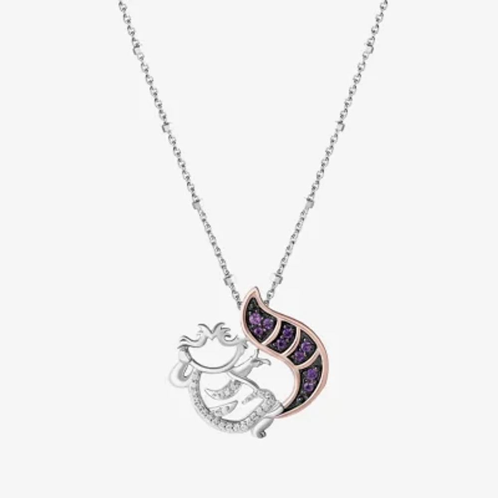 Disney Jewels Collection Womens Diamond Accent Natural Diamond Sterling Silver Pendant Necklaces