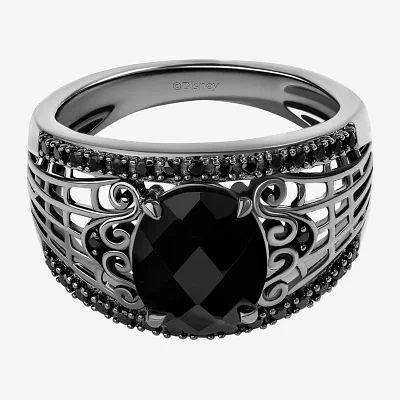 Disney Jewels Collection Womens 1/4 CT. T.W. Genuine Black Onyx Sterling Silver Nightmare Before Christmas Cocktail Ring