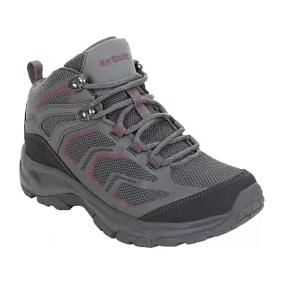 Northside Womens Skyview Mid Flat Heel Hiking Boots