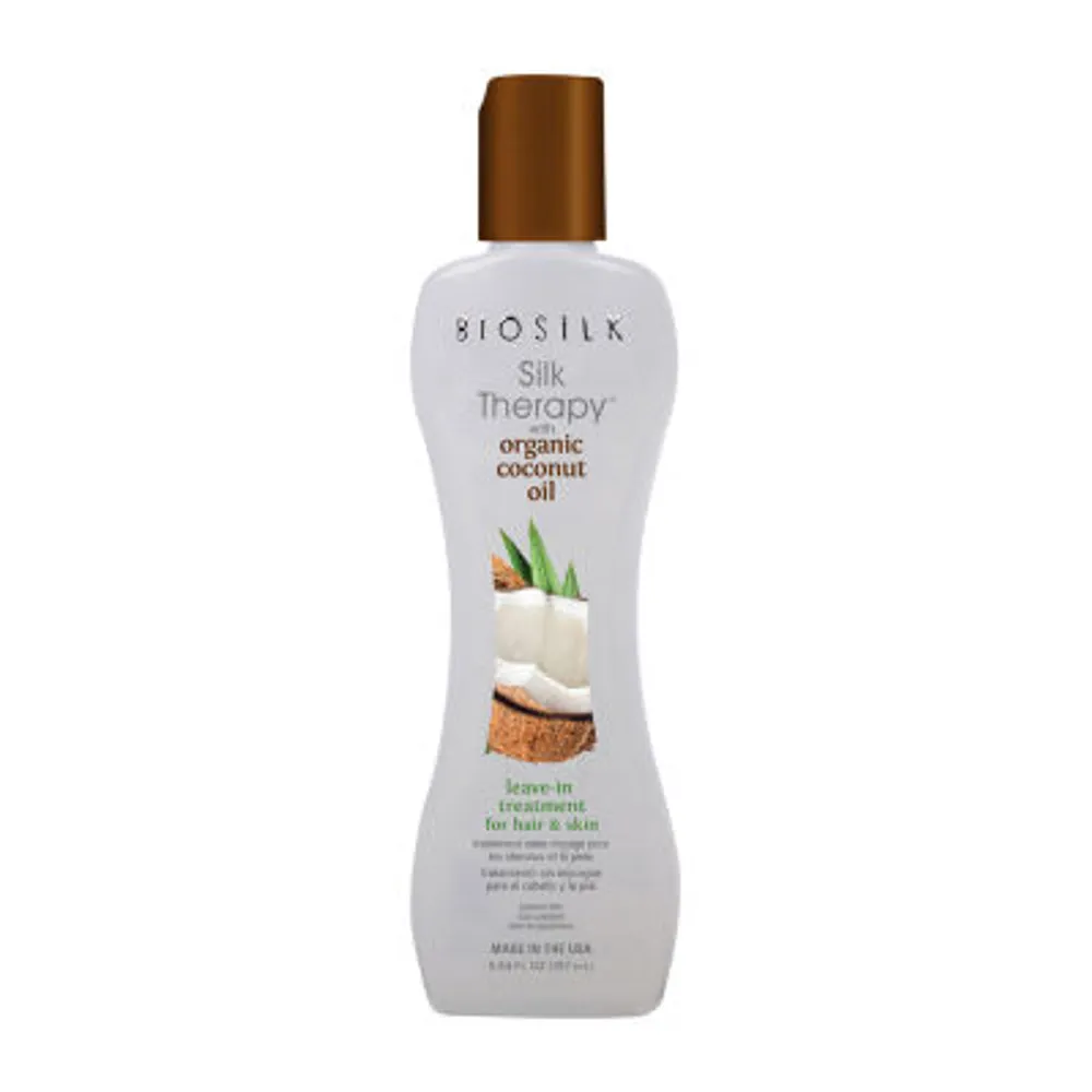 BioSilk Organic Coconut Oil Leave In Hair Treatment - 5.6 oz.