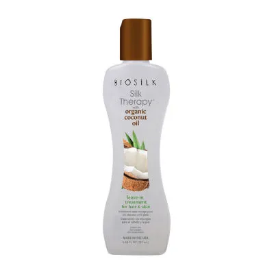 BioSilk Organic Coconut Oil Leave In Hair Treatment - 5.6 oz.