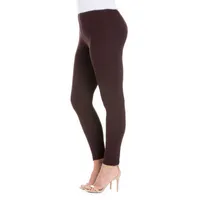 24seven Comfort Apparel-Plus Womens Mid Rise Regular Fit Ankle Pant