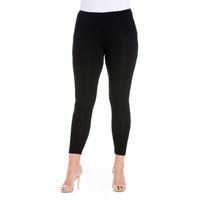 24seven Comfort Apparel-Plus Womens Mid Rise Regular Fit Ankle Pant