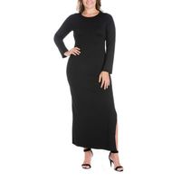 24seven Comfort Apparel Plus Short Sleeve Maxi Dress - JCPenney