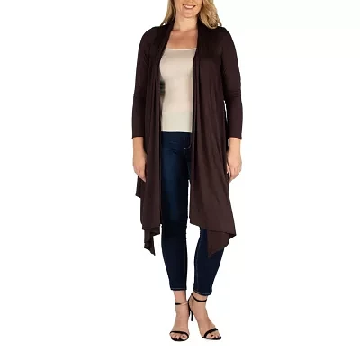 24seven Comfort Apparel Midweight Womens Plus Softshell Vest Jacket