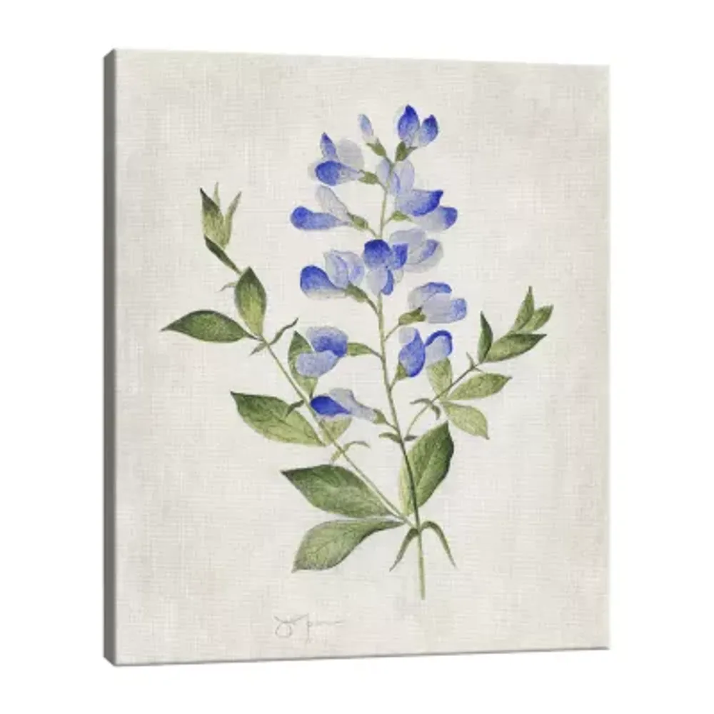 Blue Botanical II Canvas Art