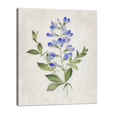 Blue Botanical II Canvas Art
