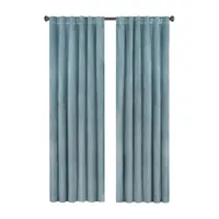 Eclipse Harper Energy Saving Blackout Rod Pocket Back Tab Single Curtain Panel