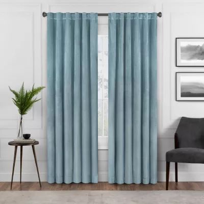 Eclipse Harper Rod Pocket Back Tab Energy Saving Blackout Single Curtain Panels