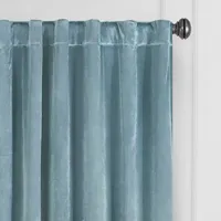 Eclipse Harper Energy Saving Blackout Rod Pocket Back Tab Single Curtain Panel