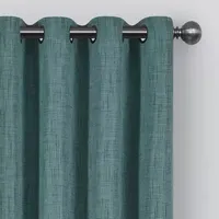 Eclipse Gemini Energy Saving Blackout Grommet Top Single Curtain Panel