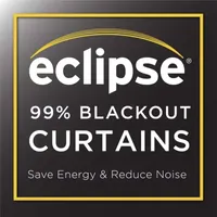 Eclipse Gemini Energy Saving Blackout Grommet Top Single Curtain Panel