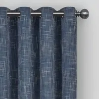 Eclipse Gemini Energy Saving Blackout Grommet Top Single Curtain Panel