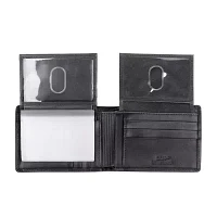 J. Buxton Dopp Double Id Billfold Mens RFID Blocking Bifold Wallet