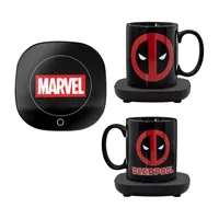 Uncanny Brands Marvel Deadpool Mug Warmer with Mug – Keeps Your Favorite Beverage Warm - Auto Shut On/Off