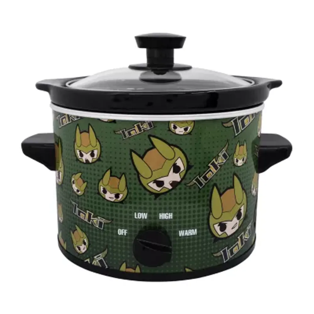 Uncanny Brands Marvel Loki 2qt Slow Cooker- Cook With Your Favorite Mischievous God Of Lies