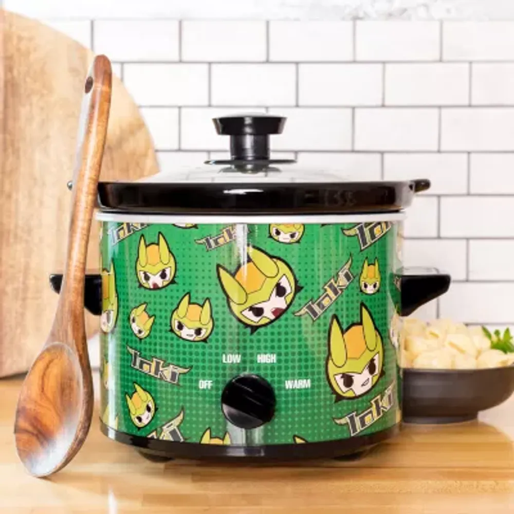 Uncanny Brands Marvel Loki 2qt Slow Cooker- Cook With Your Favorite Mischievous God Of Lies