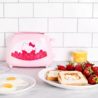 Uncanny Brands Hello Kitty® Two-Slice Toaster- Toasts Your Favorite Kitty On Your Toast