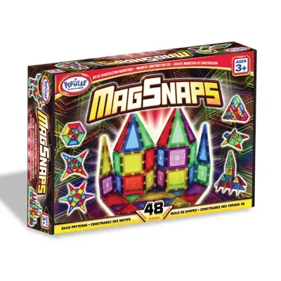 Popular Playthings MagSnaps 48 Piece Set