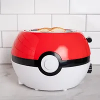 Uncanny Brands Pokemon Pokeball Halo Toaster – Toasts a Pokeball On Your Bread